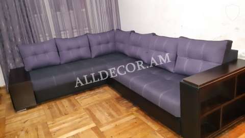 ժամանակակից անկյունային դիվան, մինիմալ դիզայն, բարձրորակ նյութեր Անկյունային բազմոց